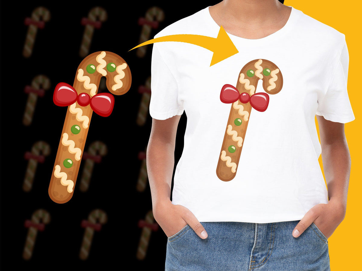 Kids Christmas T-Shirt, Cute Candy Cane Graphic Tee, Festive Holiday Apparel for Children, Unisex Boys Girls Shirt