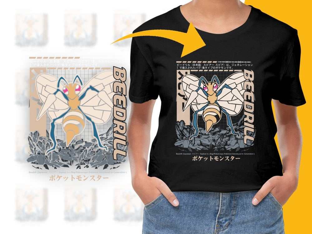 Beedrill Character Design Graphic PNG File - Teepew