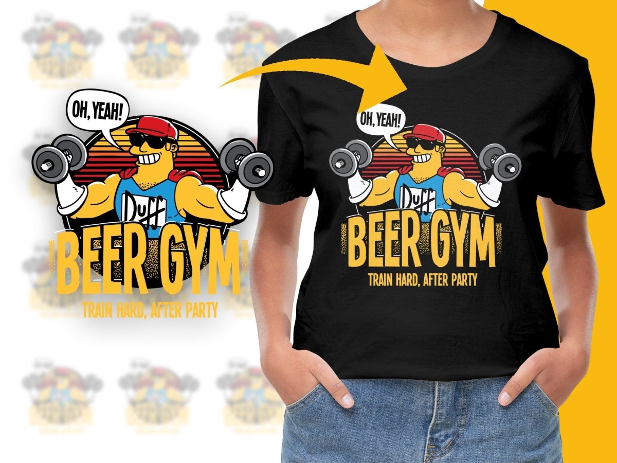 Beer Gym Train Hard After Party Graphic PNG File - Teepew