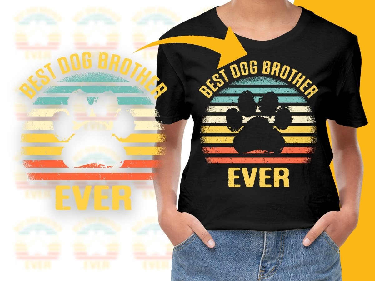 Best Dog Brother Ever St. Bernard PNG File - Teepew