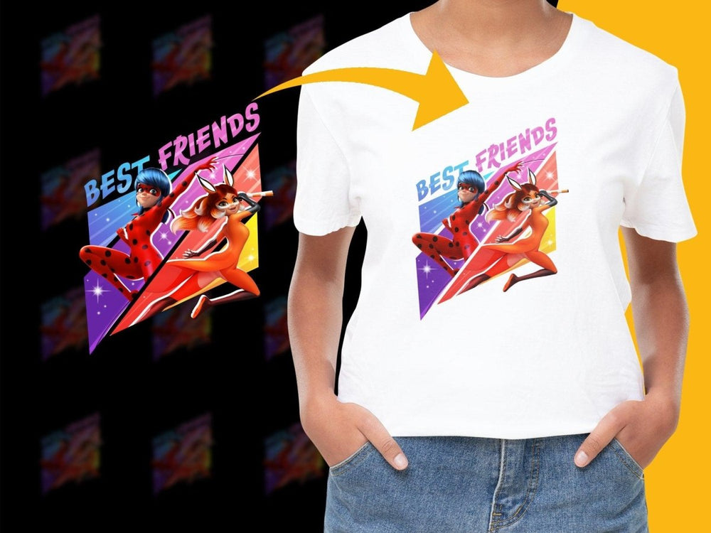 Best Friends Colorful Graphic Design PNG File - Teepew