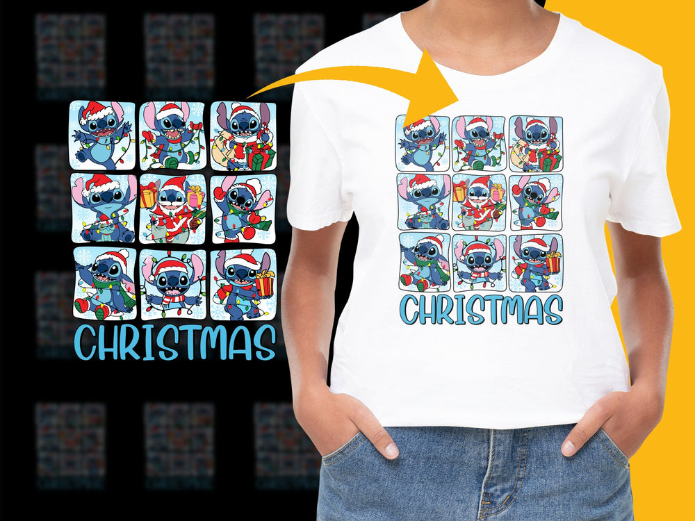 Kid's Christmas T-Shirt, Cute Robot Holiday Design, Colorful Festive Tee for Boys and Girls