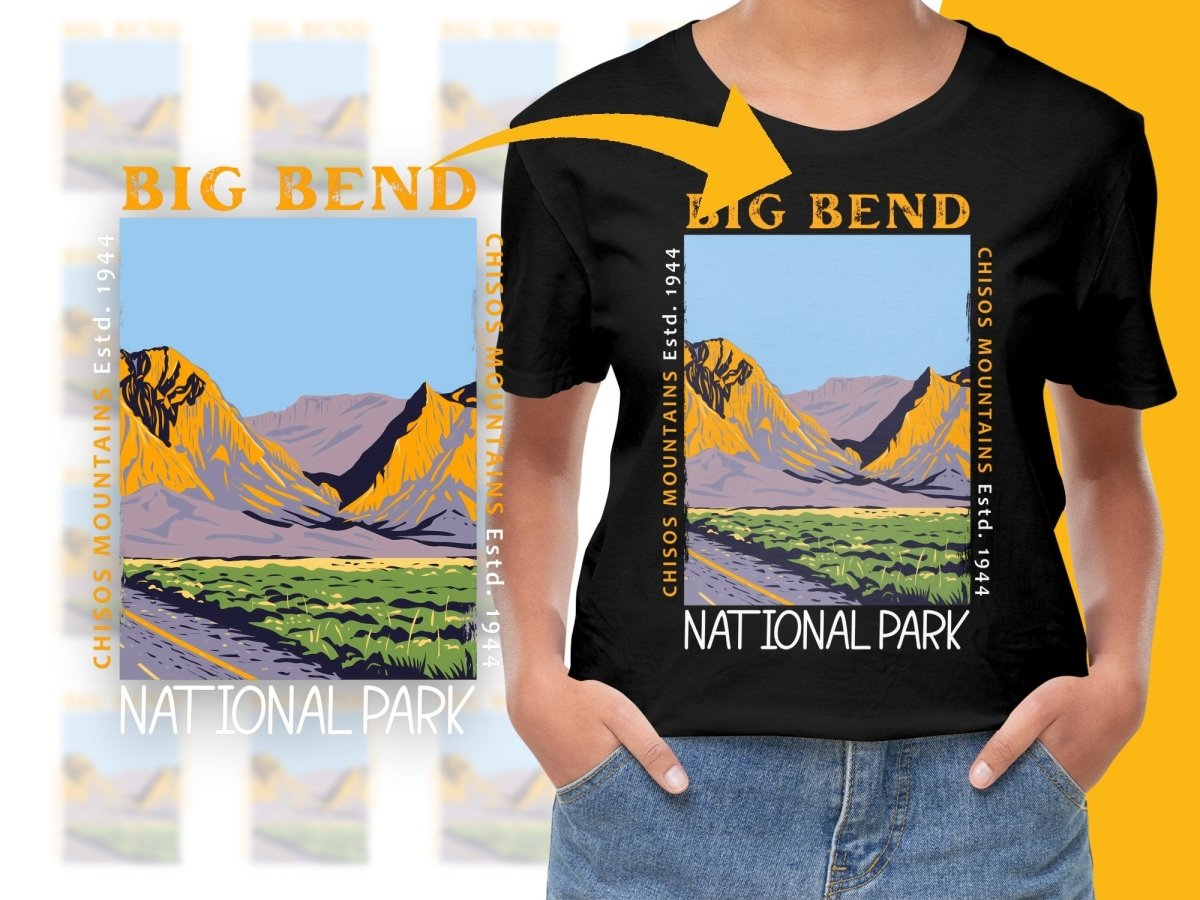 Big Bend Chisos Mountains Estd 1944 National Park Png Digital Download - Teepew