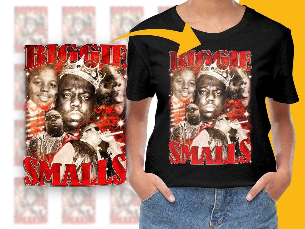 Biggie Smalls Iconic Bootleg Hip Hop PNG File - Teepew