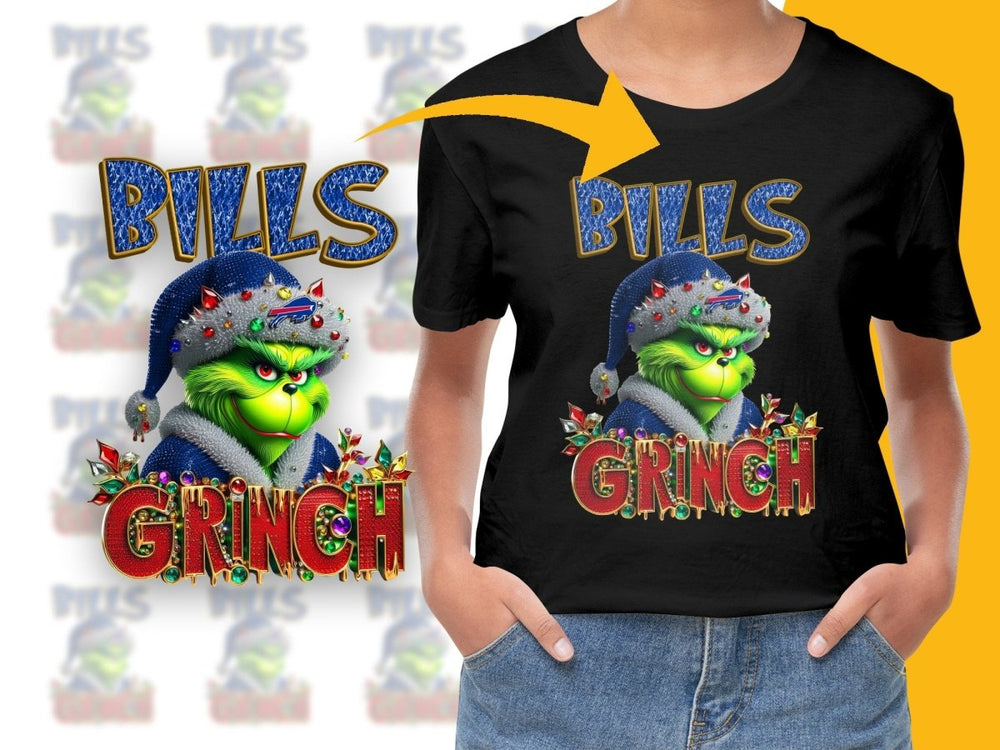 Bills Grinch Christmas NFL Football PNG File - Teepew