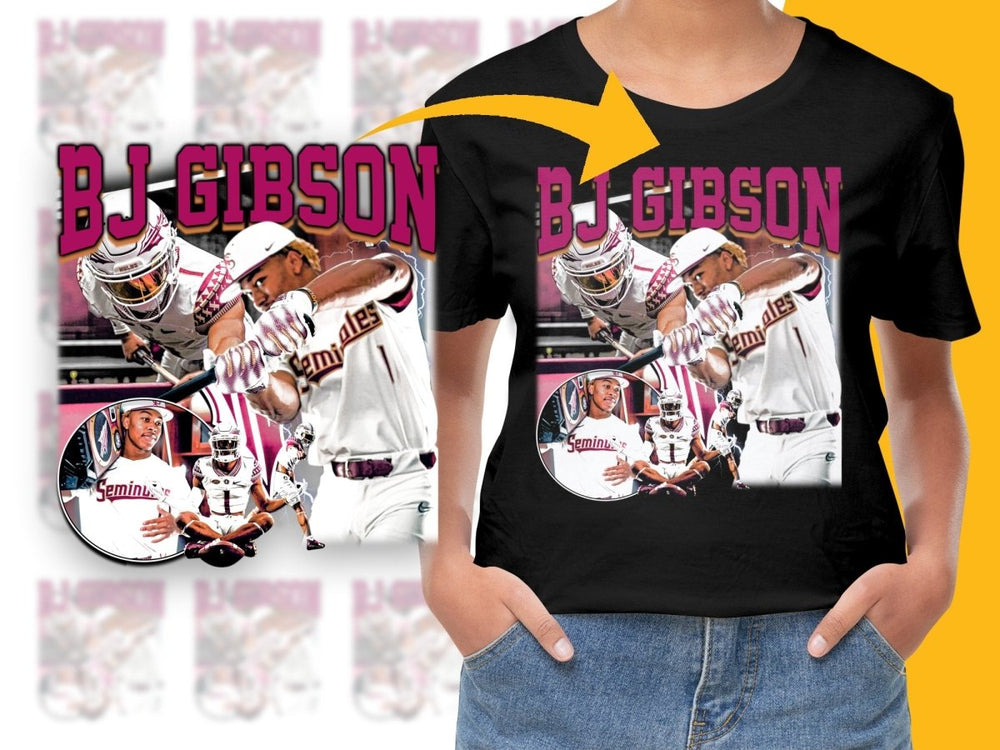 BJ Gibson Seminoles Unique Graphic Design PNG File - Teepew