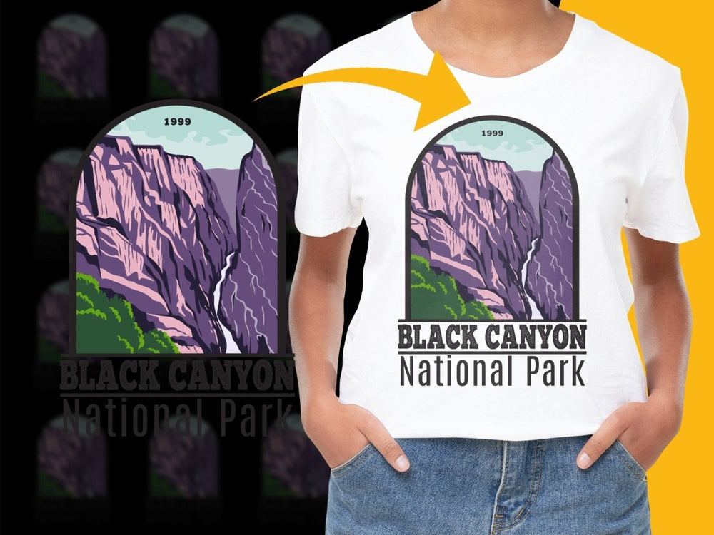 Black Canyon National Park 1999 Graphic Tee PNG File - Teepew