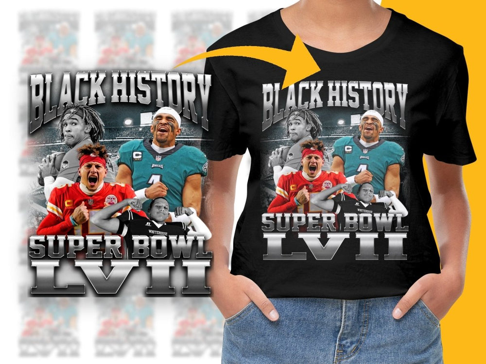 Black History Super Bowl LVII Graphic Print PNG File - Teepew
