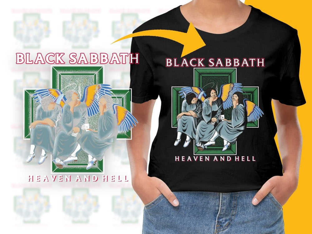 Black Sabbath Heaven and Hell Graphic PNG File - Teepew