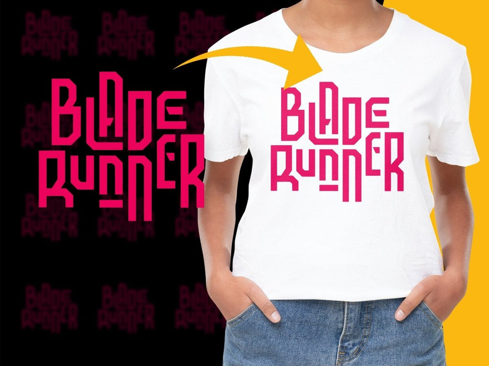 Blade Runner Retro Logo Design PNG File - Teepew