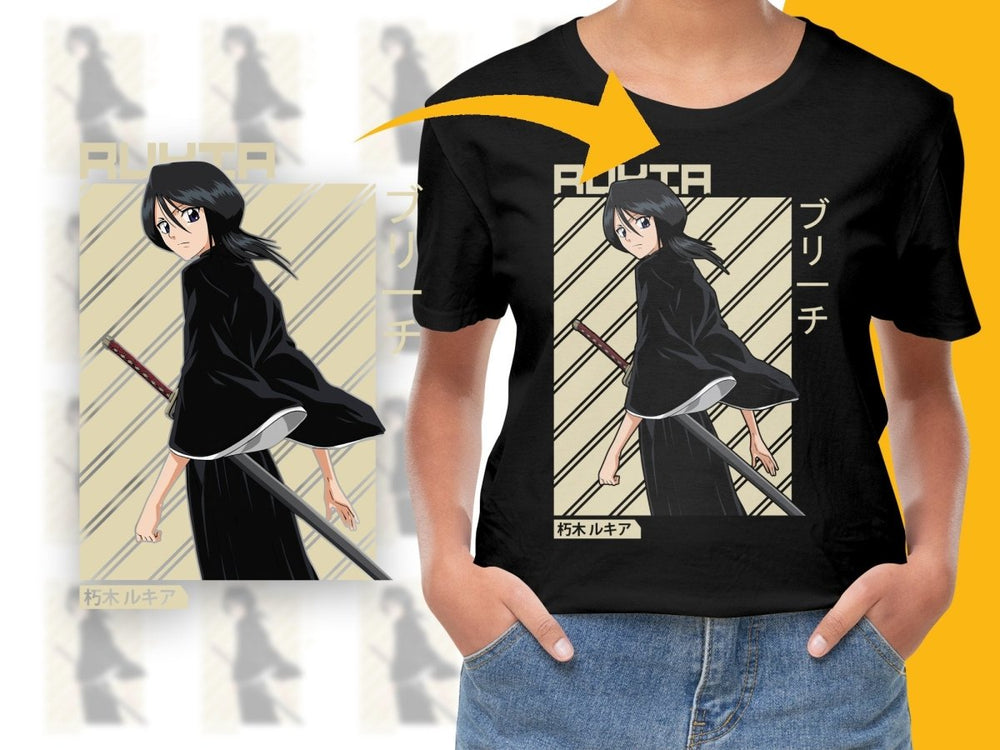 Bleach Character Rukia Kuchiki Art Poster PNG Digital - Teepew