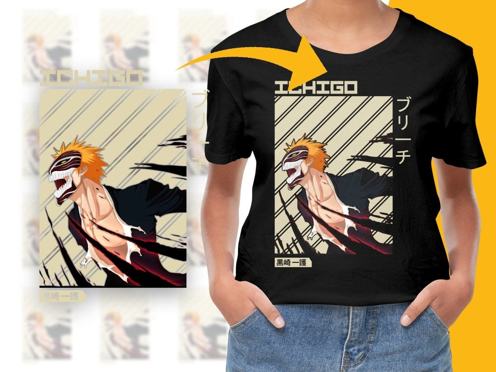Bleach Ichigo Character Poster PNG File - Teepew