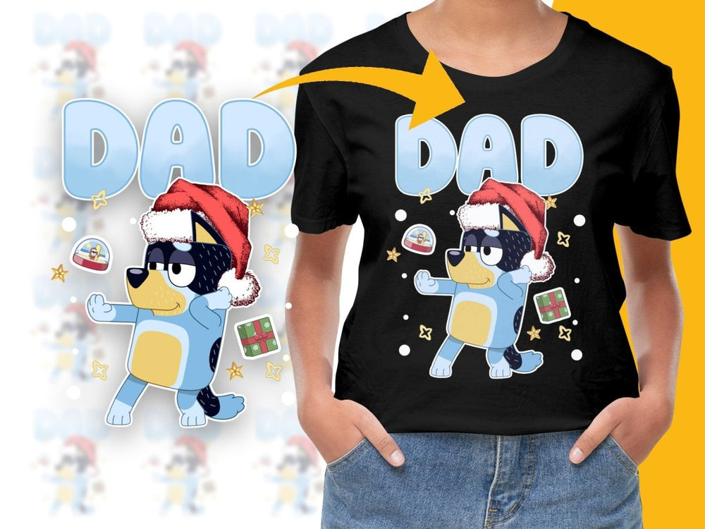 Bluey Dad Christmas Graphic PNG File - Teepew