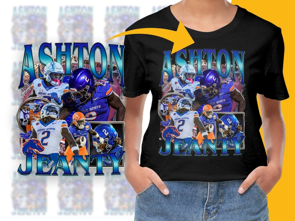 Boise State Ashton Jeanty Graphic Sports PNG File - Teepew