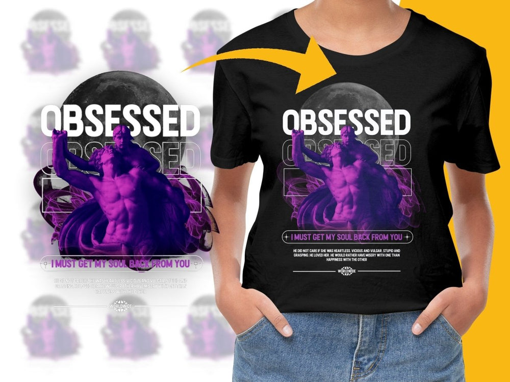 Bold Artistic 'Obsessed' Graphic PNG File - Teepew