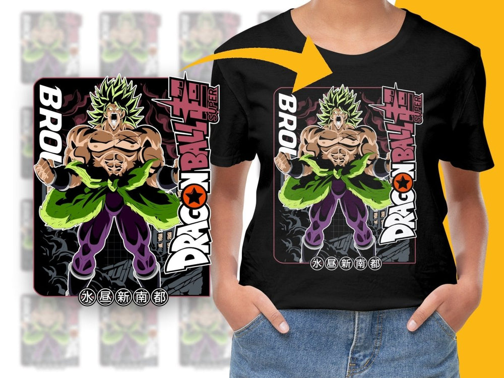 Bold Broly Dragon Ball Super Anime Graphic PNG File - Teepew
