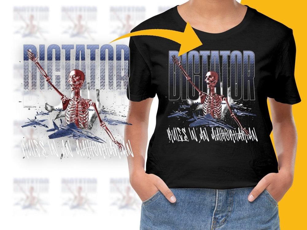 Bold Dictator Skeleton Fighter Jets Graphic PNG File - Teepew