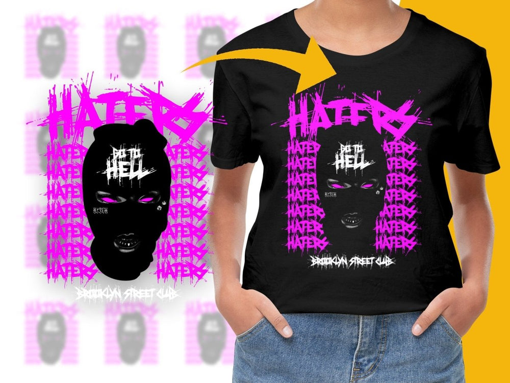Bold Graphic Balaclava Design Haters PNG File - Teepew