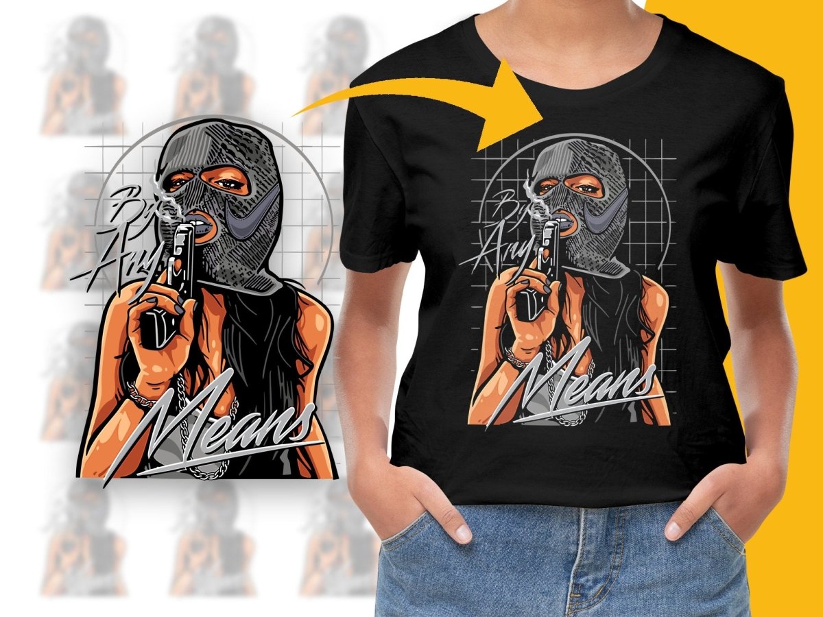 Bold Graphic Design By Any Means PNG File - Teepew