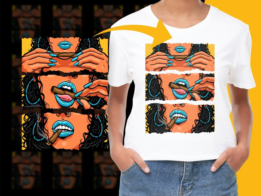 Bold Illustrated Cigarette Art StreetWear PNG File - Teepew
