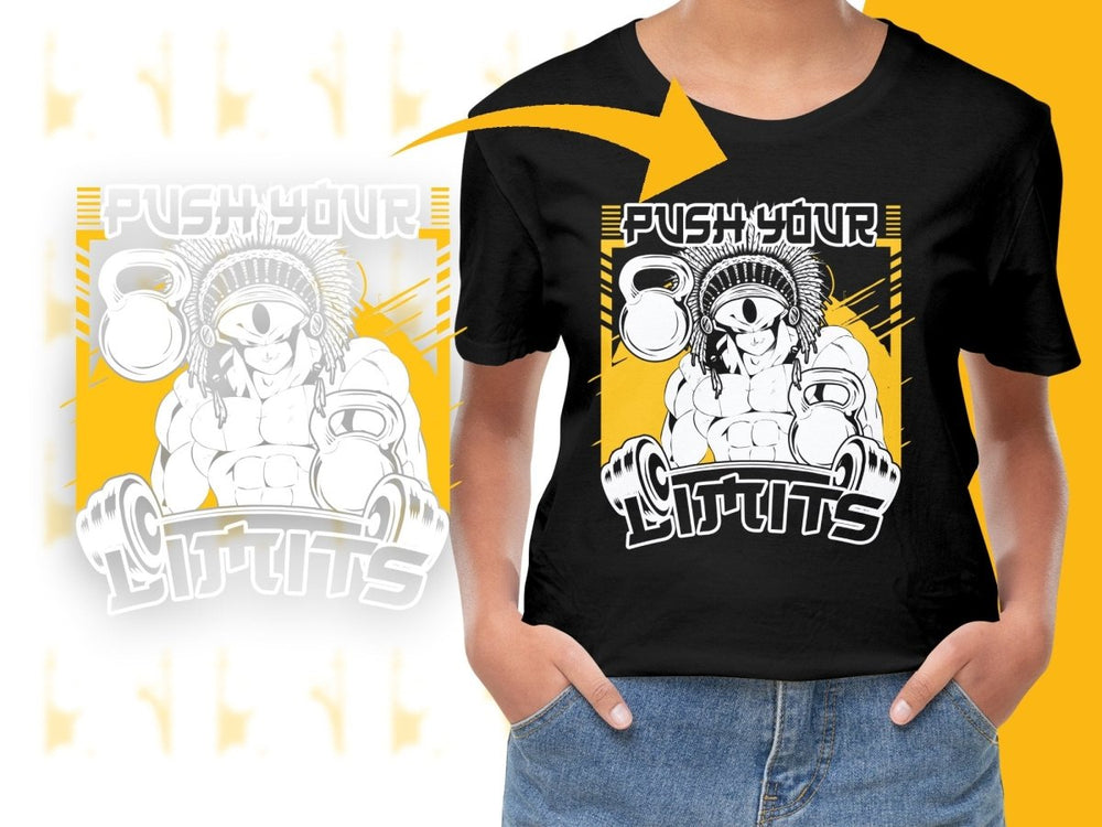 Bold Push Your Limits Anime Character PNG File - Teepew