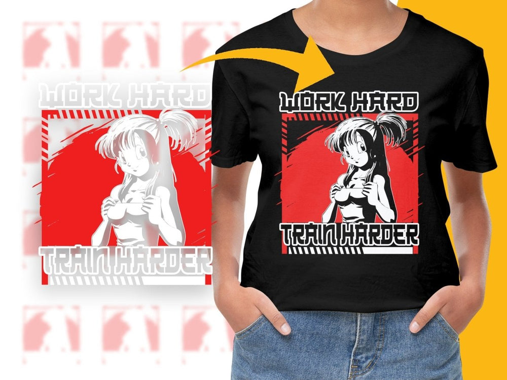 Bold Red and White Design Featuring Anime Character PNG File - Teepew