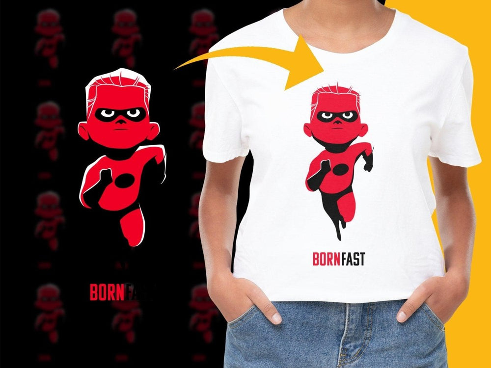 Bold Red Superhero Action PNG File for Kids and Adults - Teepew