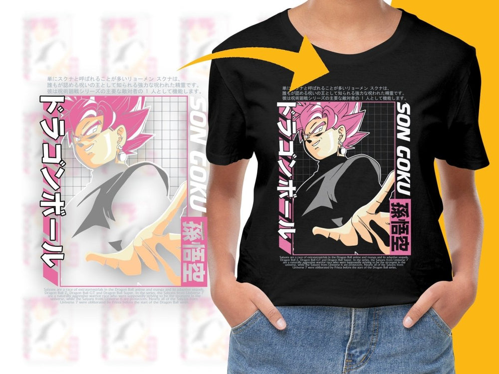 Bold Son Goku Anime Graphic Design PNG File - Teepew