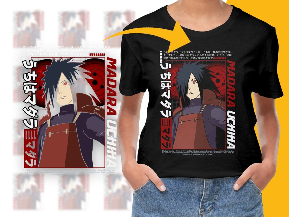 Bold Stance with Madara Uchiha Anime PNG File - Teepew