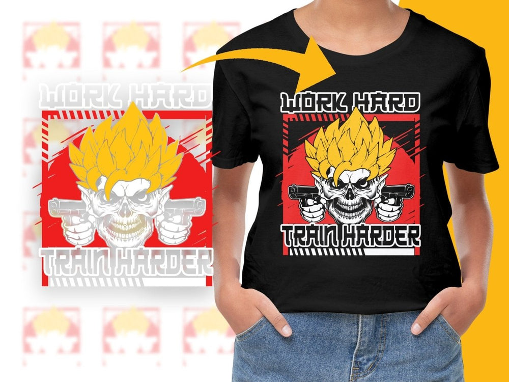 Bold Super Saiyan Goku Power Pose Anime PNG File - Teepew