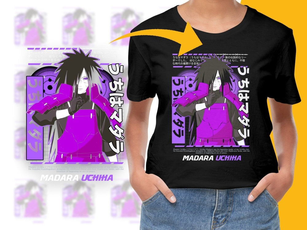 Bold Uchiha Madara Anime Graphic PNG File - Teepew