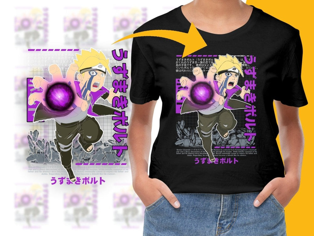 Boruto Uzumaki Throwing Rasengan Graphic PNG File - Teepew