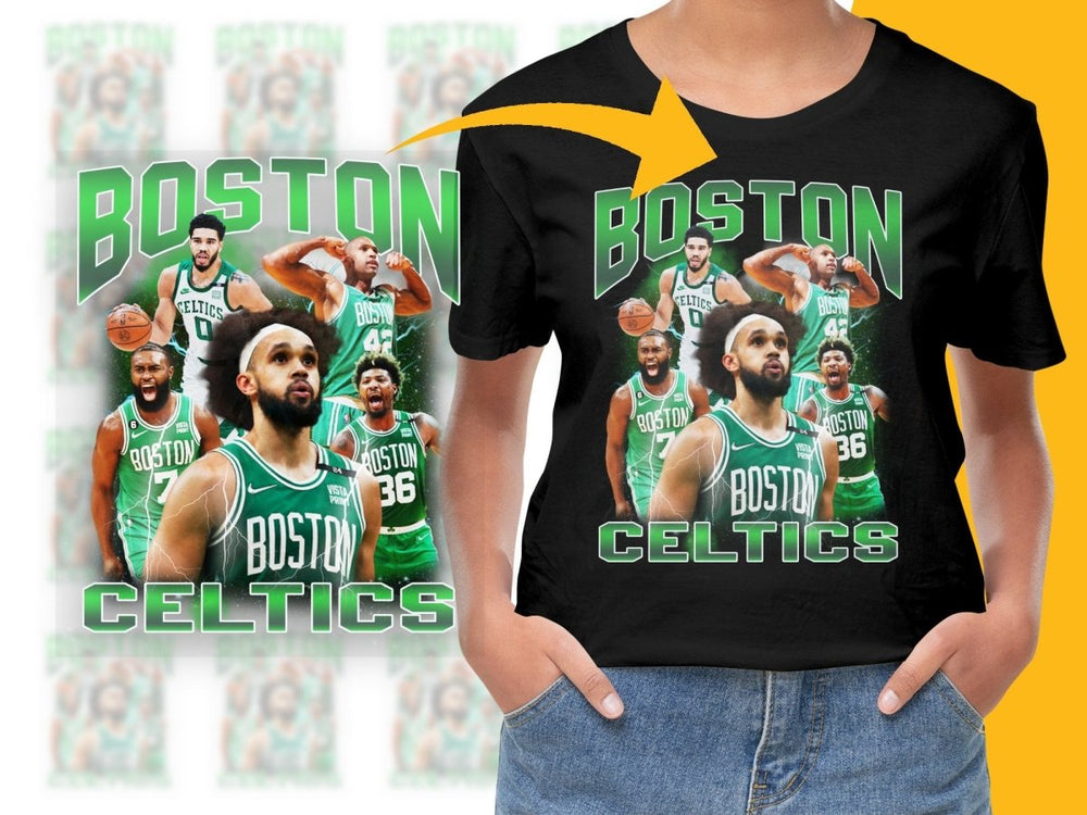 Boston Celtics Basketball Team Bootleg Graphic PNG File - Teepew