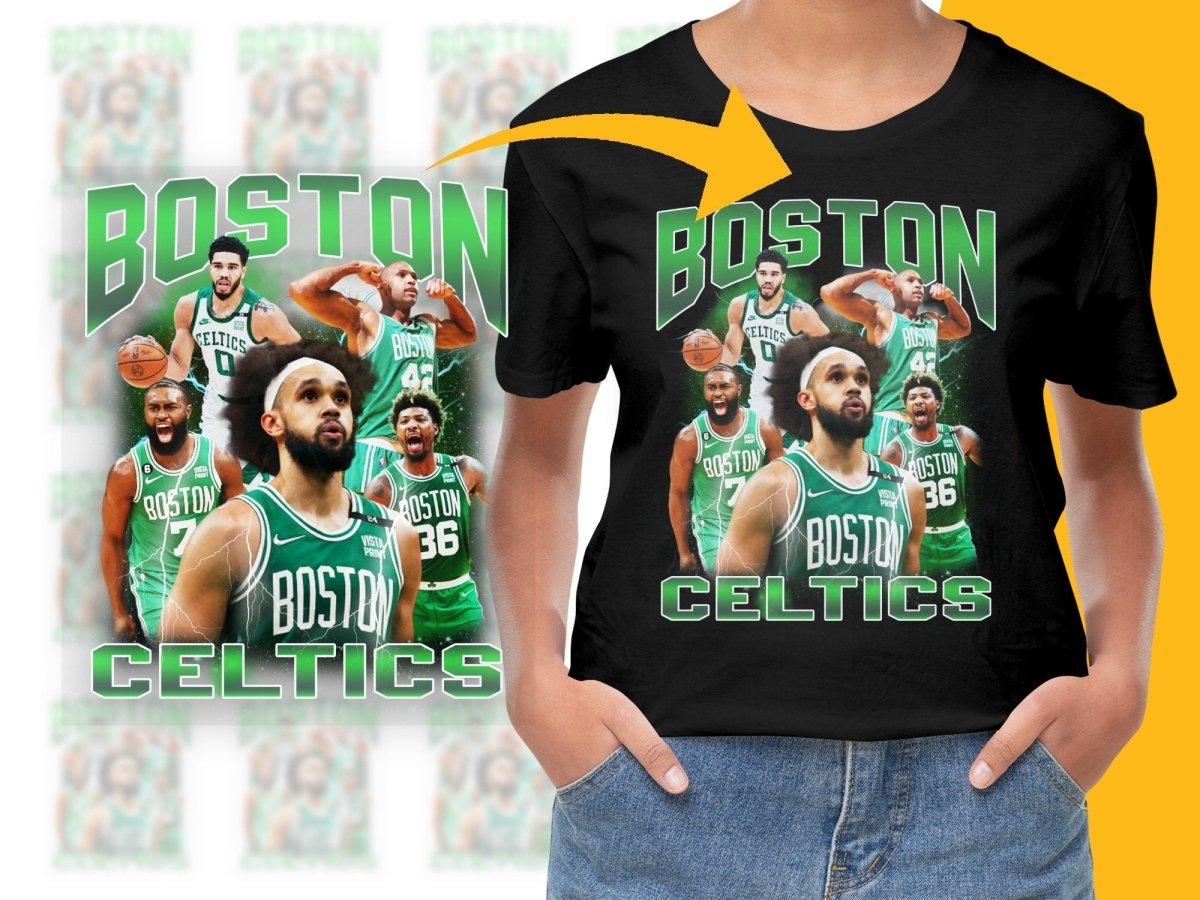 Boston Celtics Basketball Team Bootleg Graphic PNG File - Teepew
