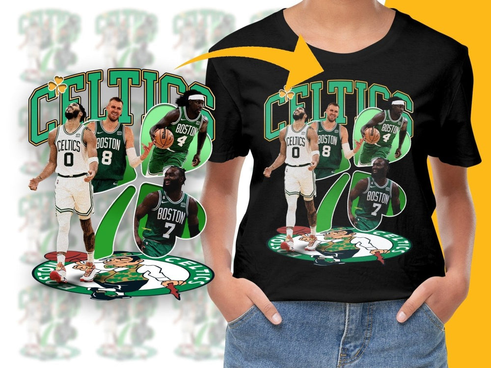 Boston Celtics Basketball Team Bootleg Graphic PNG File - Teepew