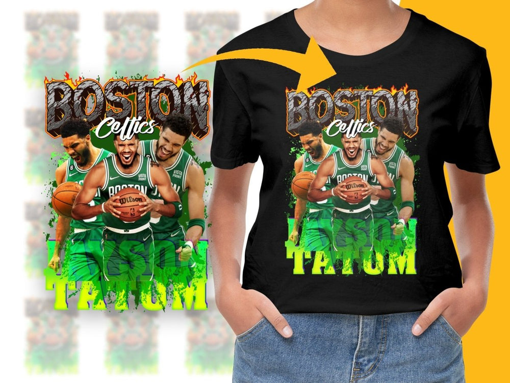 Boston Celtics Jayson Tatum Basketball Legend Bootleg PNG File - Teepew
