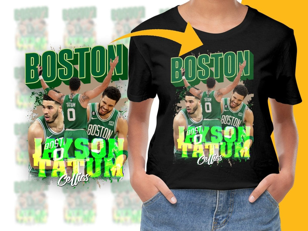 Boston Celtics Jayson Tatum Basketball Legend Bootleg PNG File - Teepew