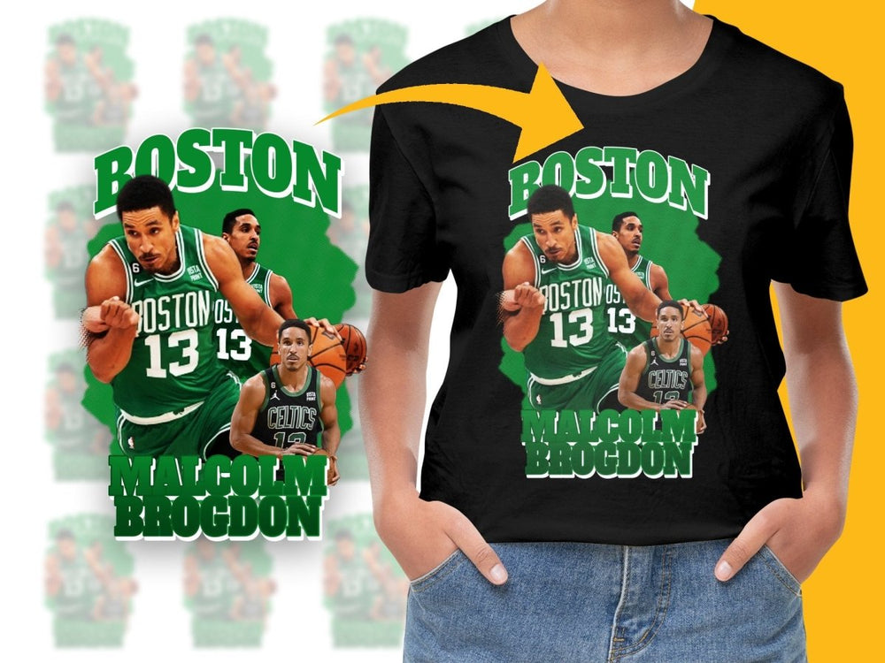 Boston Celtics Malcolm Brogdon Basketball Legend Bootleg PNG File - Teepew