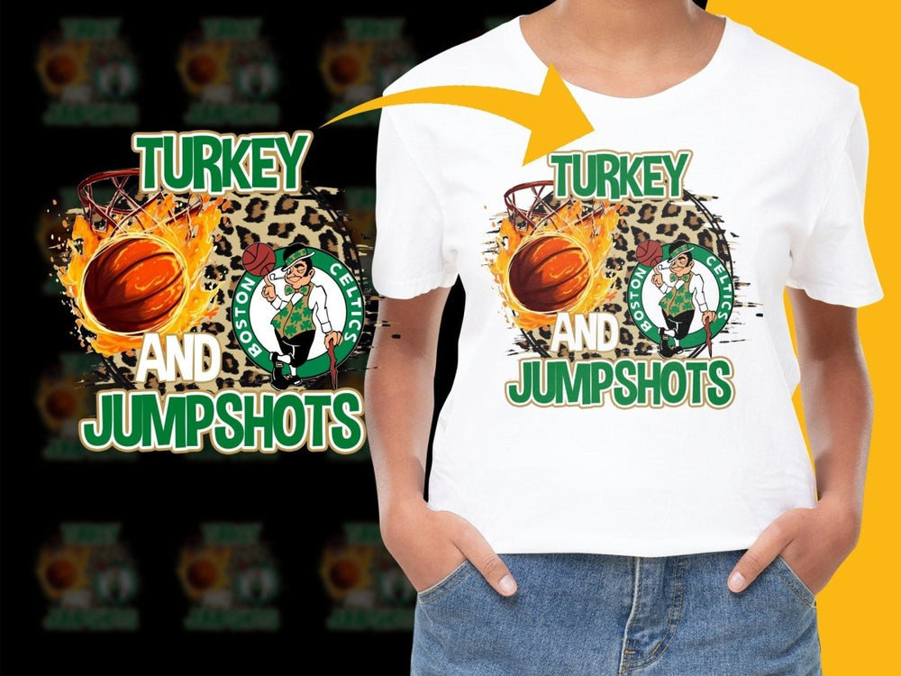 Boston Celtics Turkey and Jump Shots PNG File - Teepew