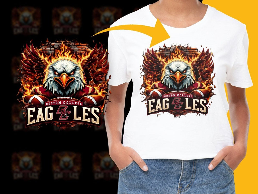 Boston College Eagles Fiery Eagle PNG Fileproduct - Teepew