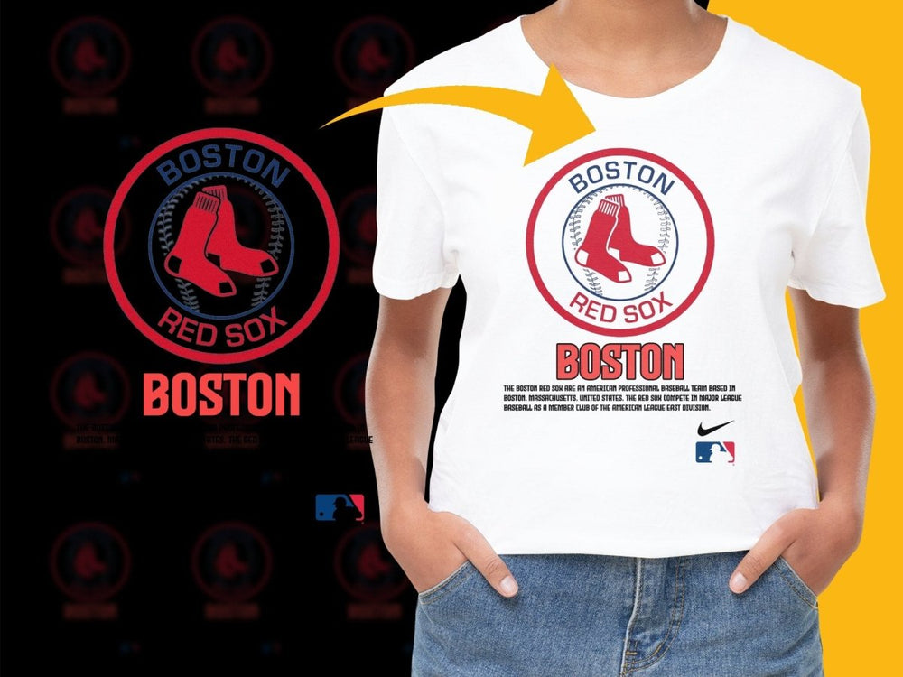 Boston Red Sox Logo Unisex Comfortable PNG File - Teepew