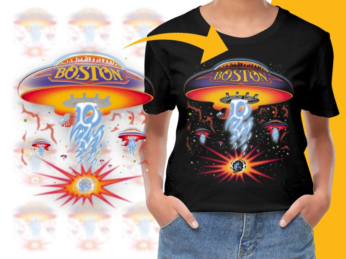 Boston Spaceship Explosion Graphic PNG File - Teepew