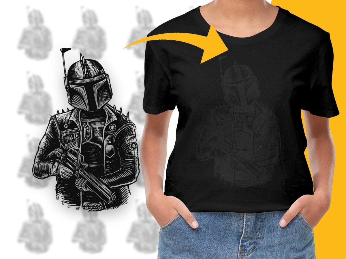 Bounty Hunter with Spiked Armor PNG File - Teepew