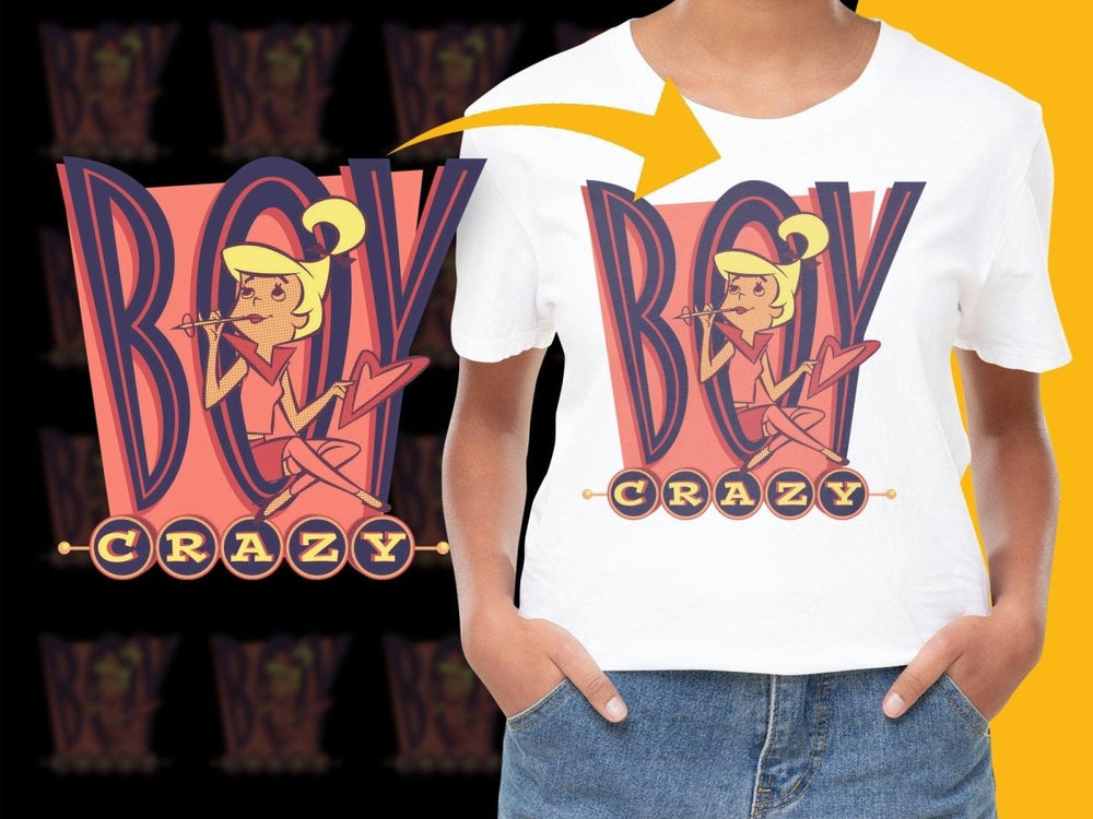 Boy Crazy with Judy Jetson Retro Graphic PNG File - Teepew