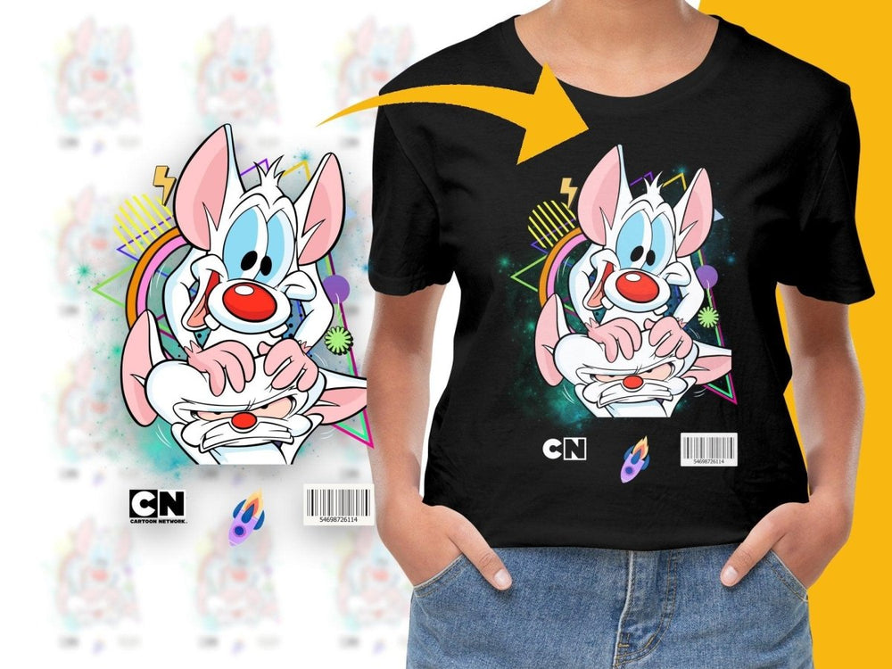 Brain and Pinky Colorful Cartoon Graphic PNG File - Teepew