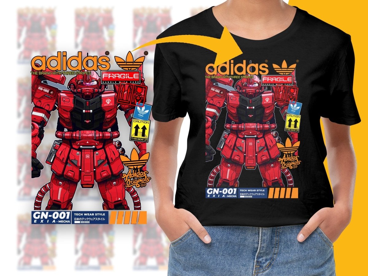 Brand GN - 001 EXIA MECHA Tech Wear Style PNG File - Teepew