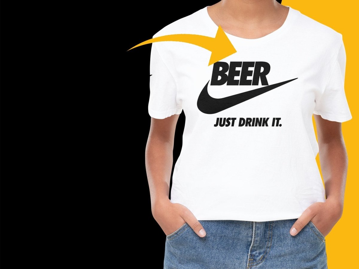 Brand Parody Beer Just drink it PNG File - Teepew