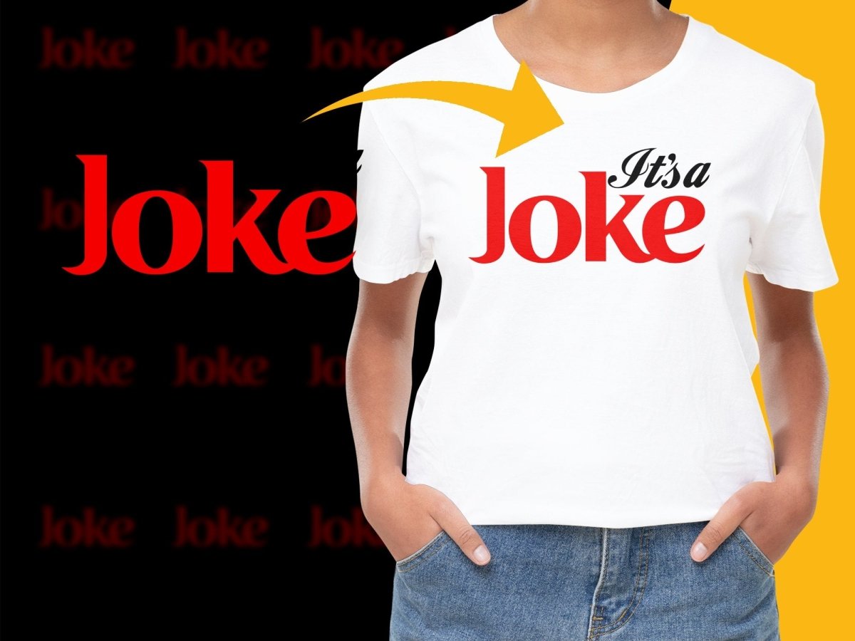 Brand Parody IT'S A JOKE PNG File - Teepew