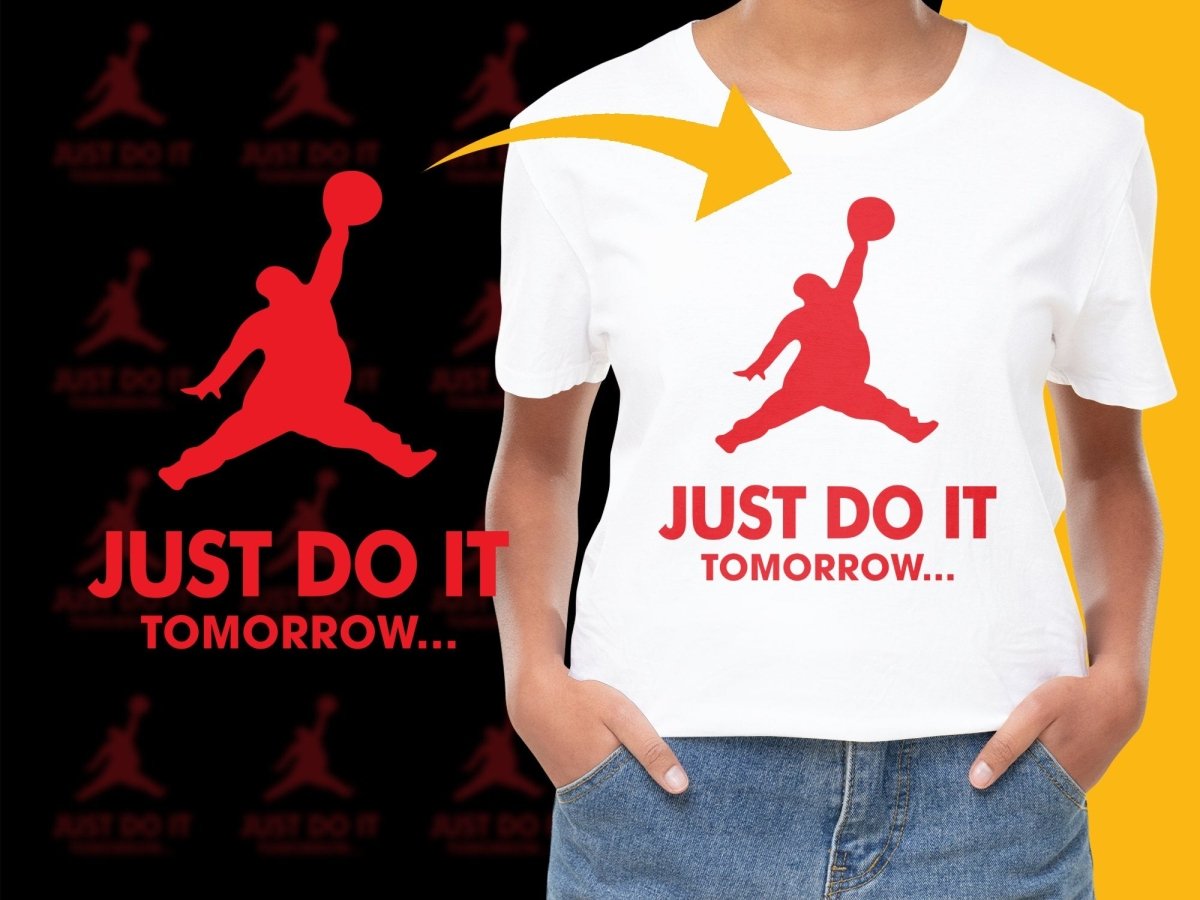 Brand Parody Just do it tomorrow PNG File - Teepew