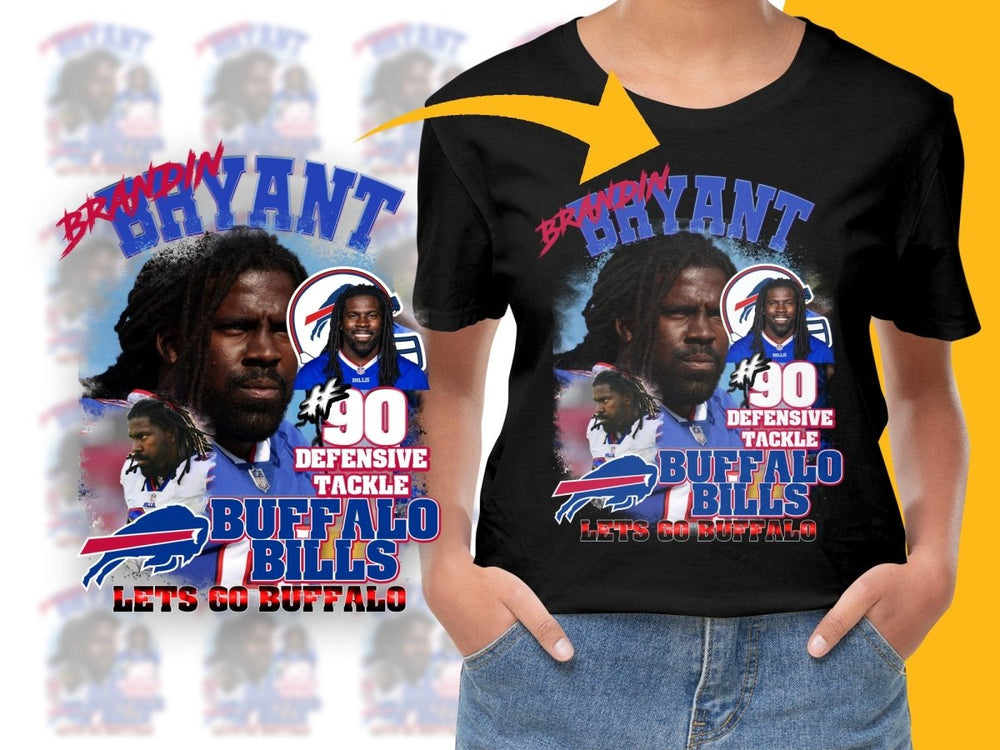 Brandin Bryant Buffalo Bills Defensive Tackle PNG File - Teepew